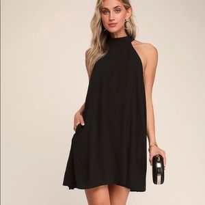Black halter dress from Lulu’s